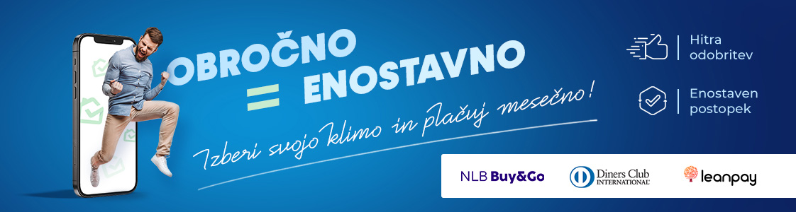 Obročno plačilo - Plačajte na do 60 obrokov z Leanpay ali NLB Buy&Go